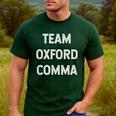 Team Oxford Comma English Majors And Teachers For Men Women Girls Kids Men's Casual T-Shirt Forest