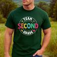 Team Second Grade Teacher Back To School 2nd Grade Squad Men's Casual T-Shirt Forest