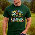 Team SPED We Grow With The Flow Special Ed Teacher Men's Casual T-Shirt Forest Team SPED We Grow With The Flow Special Ed Teacher Men's Casual T-Shirt Forest