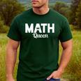 TeeArt Math Mathematics Queen Math Teacher Men's Casual T-Shirt Forest