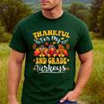 Thankful For My 2nd Grade Turkeys Thanksgiving Teacher Fall Men's Casual T-Shirt Forest Thankful For My 2nd Grade Turkeys Thanksgiving Teacher Fall Men's Casual T-Shirt Forest