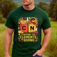 Thanksgiving 67 Meme Science Teacher Periodic Table Women Men's Casual T-Shirt Forest