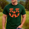 Thanksgiving Math Teacher Pumpkin Pi Pie Math Costume Men's Casual T-Shirt Forest