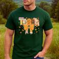 Thanksgiving Teacher Pencil Bow One Thankful Teacher Fall Men's Casual T-Shirt Forest Thanksgiving Teacher Pencil Bow One Thankful Teacher Fall Men's Casual T-Shirt Forest