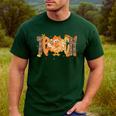 Thanksgiving Turkey Teach Thankful Teacher Girly Bow Women Men's Casual T-Shirt Forest Thanksgiving Turkey Teach Thankful Teacher Girly Bow Women Men's Casual T-Shirt Forest