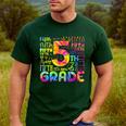 Tie Dye 5th Grade Typography Team Fifth Grade Teacher For Men Women Girls Kids Men's Casual T-Shirt Forest