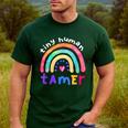 Tiny Human Tamer Watercolor Rainbow Daycare Teacher Men's Casual T-Shirt Forest Tiny Human Tamer Watercolor Rainbow Daycare Teacher Men's Casual T-Shirt Forest