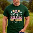 Tiny People Help Do Big Things Nursery Teacher Men's Casual T-Shirt Forest Tiny People Help Do Big Things Nursery Teacher Men's Casual T-Shirt Forest