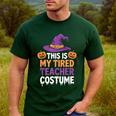 This Is My Tired Teacher Costume Halloween Men's Casual T-Shirt Forest This Is My Tired Teacher Costume Halloween Men's Casual T-Shirt Forest