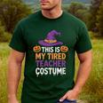 This Is My Tired Teacher Costume Halloween Premium Tri-Blend Men's Casual T-Shirt Forest This Is My Tired Teacher Costume Halloween Premium Tri-Blend Men's Casual T-Shirt Forest