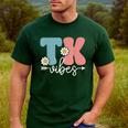 TK Vibes Back To School Teachers Students TK Team Men's Casual T-Shirt Forest