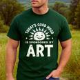 Today’s Good Mood Is Sponsored By Art Teacher Sun Tee Men's Casual T-Shirt Forest Today’s Good Mood Is Sponsored By Art Teacher Sun Tee Men's Casual T-Shirt Forest