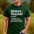 History Teacher Definition Back To School First Day Men's Casual T-Shirt Forest History Teacher Definition Back To School First Day Men's Casual T-Shirt Forest