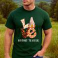 History Teacher Love Autumn Fall Gnome For Teachers For Men Women Men's Casual T-Shirt Forest History Teacher Love Autumn Fall Gnome For Teachers For Men Women Men's Casual T-Shirt Forest