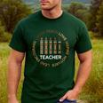History Teacher Teach Love African American Men Women Men's Casual T-Shirt Forest