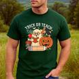 Trick Or Teach Retro Halloween Teacher Women Men Costume Men's Casual T-Shirt Forest Trick Or Teach Retro Halloween Teacher Women Men Costume Men's Casual T-Shirt Forest