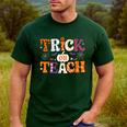 Trick Or Teach Teacher Halloween Costume Men Women Men's Casual T-Shirt Forest