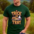 Trick Or Tray Halloween Cafeteria Teacher School Men's Casual T-Shirt Forest Trick Or Tray Halloween Cafeteria Teacher School Men's Casual T-Shirt Forest