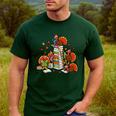 Turkey Reading Books Fall Thanksgiving Teacher Librarian Men's Casual T-Shirt Forest Turkey Reading Books Fall Thanksgiving Teacher Librarian Men's Casual T-Shirt Forest