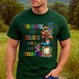 Turkey Thanksgiving Art Teacher Costume Tee For Artists Men's Casual T-Shirt Forest