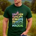 Unicorn Principal Back To School Teacher Appreciation Men's Casual T-Shirt Forest Unicorn Principal Back To School Teacher Appreciation Men's Casual T-Shirt Forest