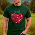 Valentines Day Teacher Hearts Apple Love Teach Women Men Men's Casual T-Shirt Forest Valentines Day Teacher Hearts Apple Love Teach Women Men Men's Casual T-Shirt Forest