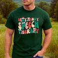 Verry Merry Speech Language Pathologist Teacher Christmas Men's Casual T-Shirt Forest Verry Merry Speech Language Pathologist Teacher Christmas Men's Casual T-Shirt Forest