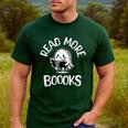 Vintage Halloween Teacher Women Reading Read More Books Men's Casual T-Shirt Forest