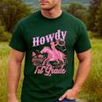 Vintage Howdy First Grade Cowgirl Teacher Western School Men's Casual T-Shirt Forest Vintage Howdy First Grade Cowgirl Teacher Western School Men's Casual T-Shirt Forest