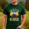 Vintage Take Me To Your Readers English Teacher Alien Space Men Women Men's Casual T-Shirt Forest Vintage Take Me To Your Readers English Teacher Alien Space Men Women Men's Casual T-Shirt Forest