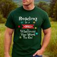 Vintage Teachers And Students Book Reading Adventure Men's Casual T-Shirt Forest Vintage Teachers And Students Book Reading Adventure Men's Casual T-Shirt Forest