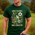 Weird Teachers Build Character Frog Reading Book Librarian Men's Casual T-Shirt Forest