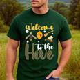 Welcome To The Hive Bee Teacher Back To School Men's Casual T-Shirt Forest