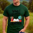 When I Grow Up I Want To Be Teacher Kids Men's Casual T-Shirt Forest