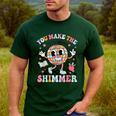 You Make The Whole Class Shimmer Teacher Era Back To School Men's Casual T-Shirt Forest You Make The Whole Class Shimmer Teacher Era Back To School Men's Casual T-Shirt Forest