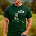 Whom Owl Grammar English Teacher Men's Casual T-Shirt Forest Whom Owl Grammar English Teacher Men's Casual T-Shirt Forest