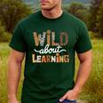 Wild About Learning Back To School First Day Teacher Student Men's Casual T-Shirt Forest Wild About Learning Back To School First Day Teacher Student Men's Casual T-Shirt Forest