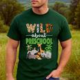 Wild About Preschool Teacher Student Preschool Zoo Safari Men's Casual T-Shirt Forest