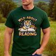 Wild About Reading Tiger For Teachers & Students Men's Casual T-Shirt Forest Wild About Reading Tiger For Teachers & Students Men's Casual T-Shirt Forest