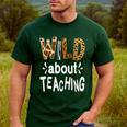 Wild About Teaching Teacher Student First Day Of School Men's Casual T-Shirt Forest Wild About Teaching Teacher Student First Day Of School Men's Casual T-Shirt Forest