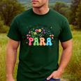 Wildflower Para Floral Paraprofessional Paraeducator Teacher Men's Casual T-Shirt Forest Wildflower Para Floral Paraprofessional Paraeducator Teacher Men's Casual T-Shirt Forest