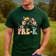 Wildflower Pre-K Preschool Team Floral Teacher Girls Men's Casual T-Shirt Forest Wildflower Pre-K Preschool Team Floral Teacher Girls Men's Casual T-Shirt Forest