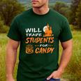 Will Trade Students For Candy Halloween Costume Teacher Men's Casual T-Shirt Forest