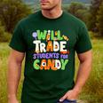 Will Trade Students For Candy Teacher Cute Halloween Costume Men's Casual T-Shirt Forest Will Trade Students For Candy Teacher Cute Halloween Costume Men's Casual T-Shirt Forest