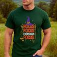 Witchy Halloween Hocus Pocus Everybody Focus Teacher Pumpkin Men's Casual T-Shirt Forest Witchy Halloween Hocus Pocus Everybody Focus Teacher Pumpkin Men's Casual T-Shirt Forest