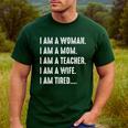Woman Mom Teacher Wife TIRED T Shirt Cute Mom Teacher Shirts Men's Casual T-Shirt Forest Woman Mom Teacher Wife TIRED T Shirt Cute Mom Teacher Shirts Men's Casual T-Shirt Forest