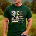 Women Bible Verse Christian Teacher God Says Back To School Men's Casual T-Shirt Forest