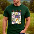 Women Halloween The Teacher Tour Ghosts Pencil Pumpkins Men's Casual T-Shirt Forest Women Halloween The Teacher Tour Ghosts Pencil Pumpkins Men's Casual T-Shirt Forest