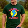 Wonder Teacher Teacher Halloween Tshirt Men's Casual T-Shirt Forest Wonder Teacher Teacher Halloween Tshirt Men's Casual T-Shirt Forest