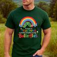 The Wonder Of Teaching Is Watching Caterpillars Teacher Men's Casual T-Shirt Forest